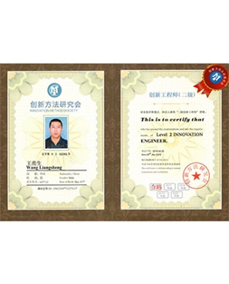 王亮生创新二级证书